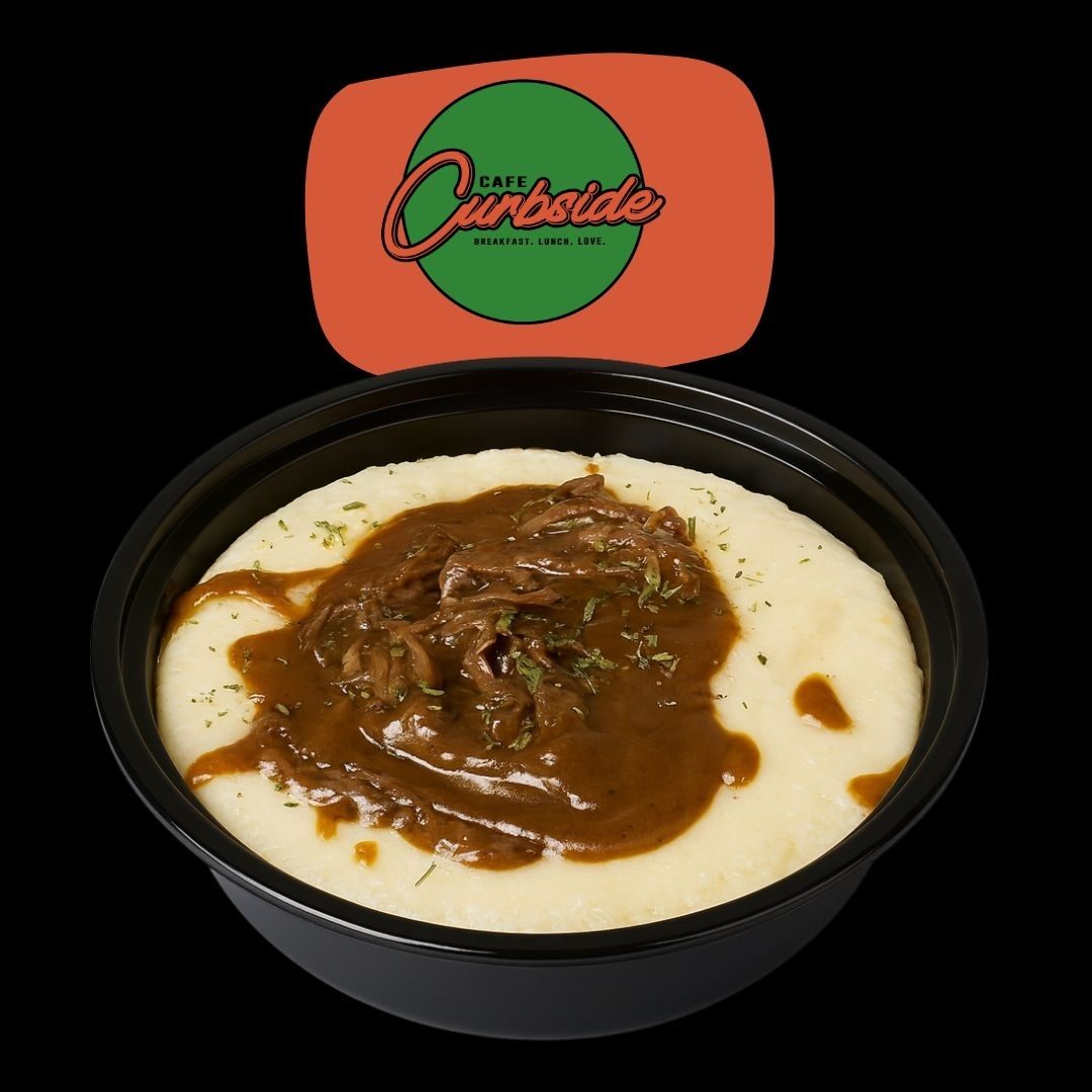 Smothered Brisket Grits.