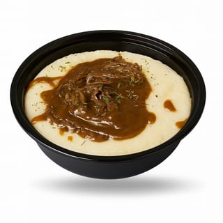 Smothered Brisket Grits