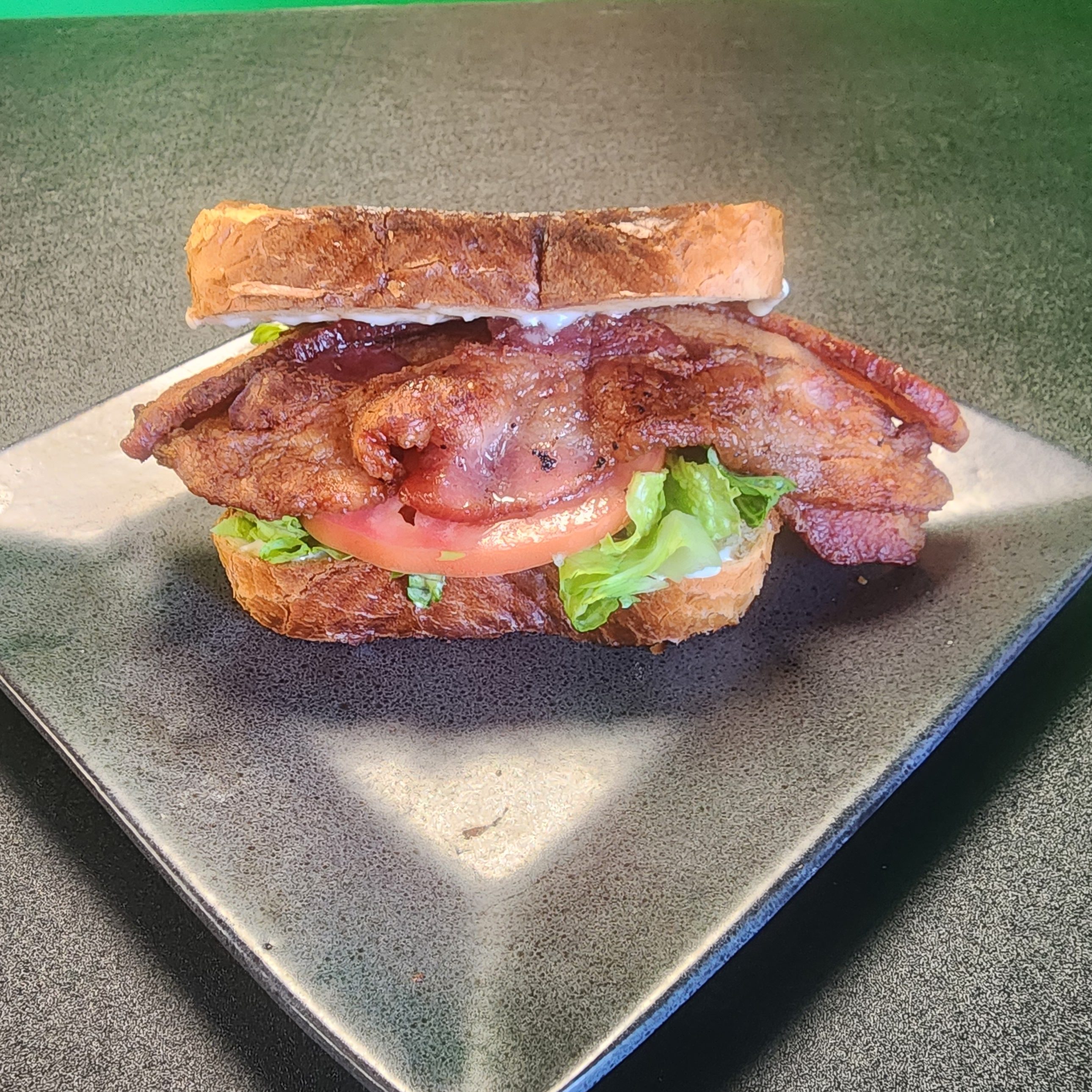 Bacon, Lettuce, Tomato (BLT) Sandwich.