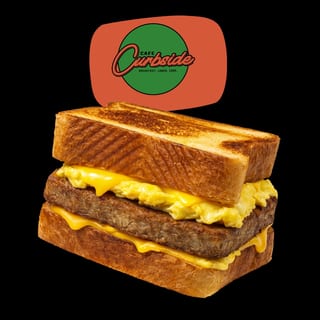 Scrapple (Pork), Egg & Cheese Drop Sandwich
