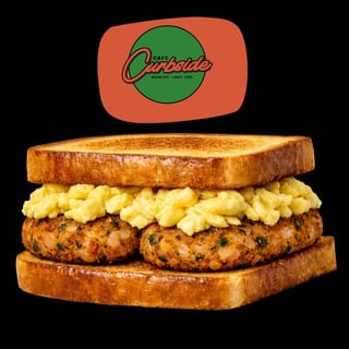 Salmon Cake Egg & Cheese Drop Sandwich