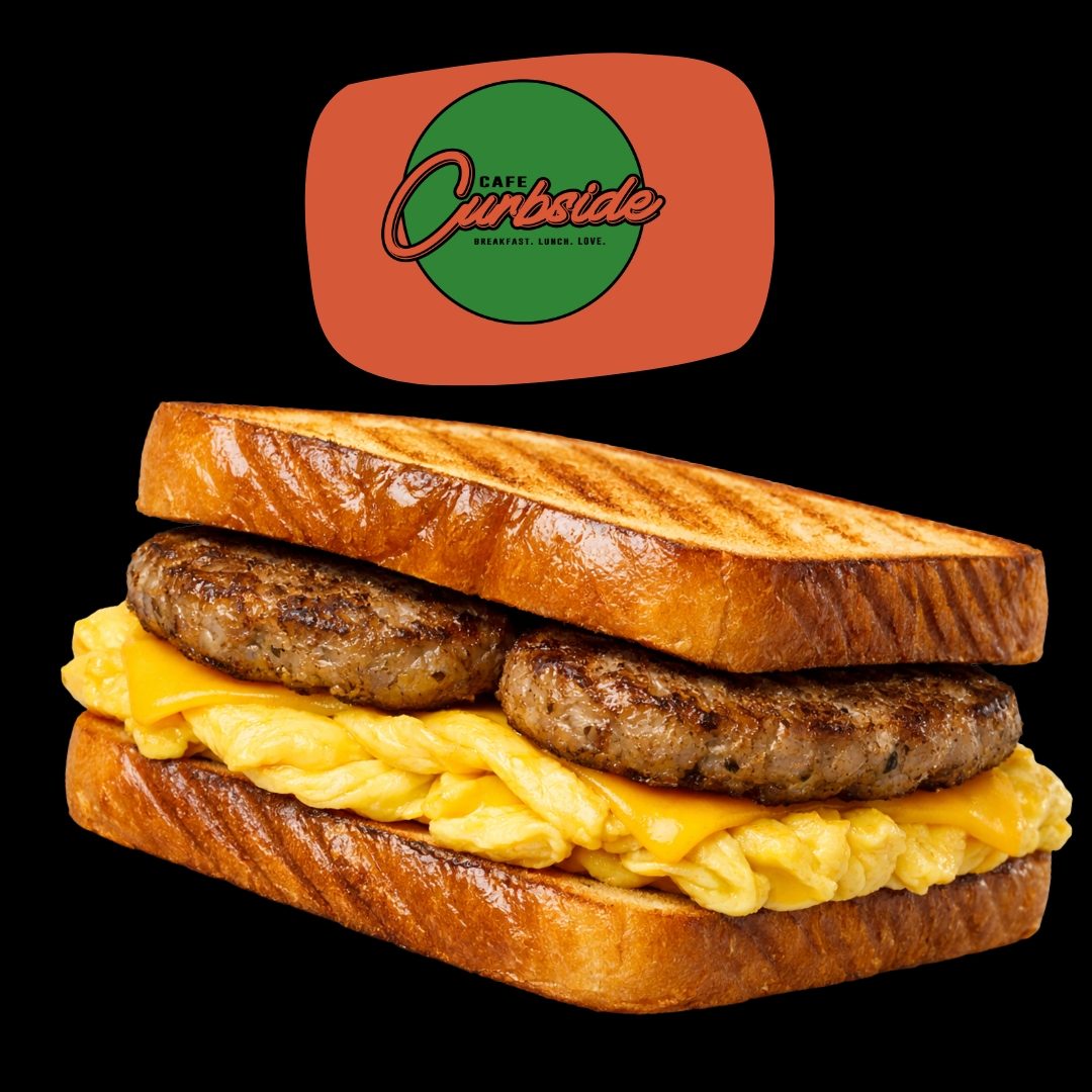 Sausage (Turkey), Egg & Cheese Drop Sandwich.