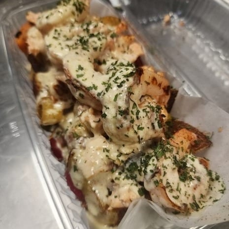 Cajun Seafood Hash.