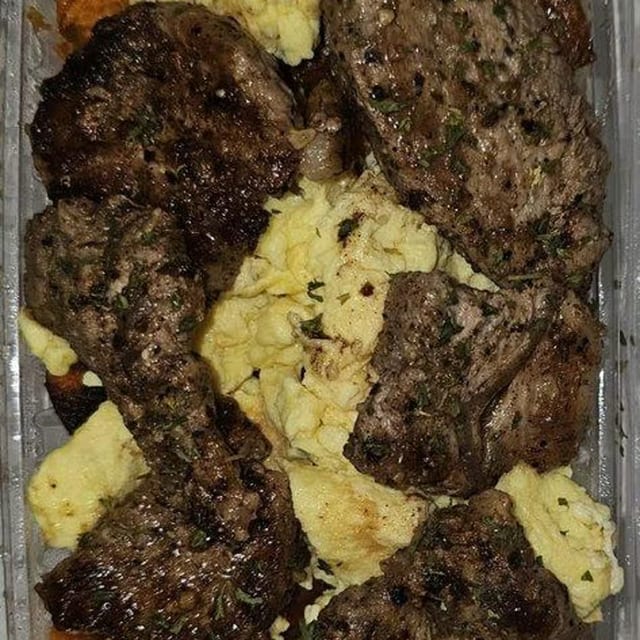 Steak & Eggs Hash.