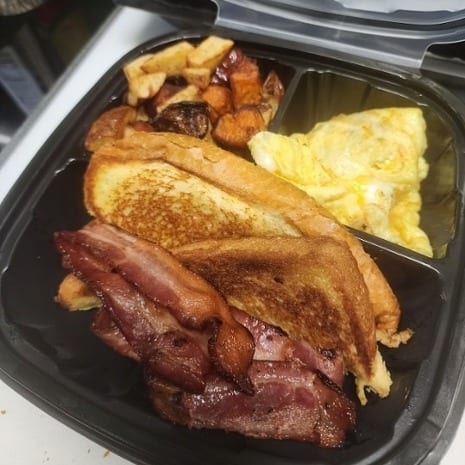 Pork Bacon Breakfast Platter.